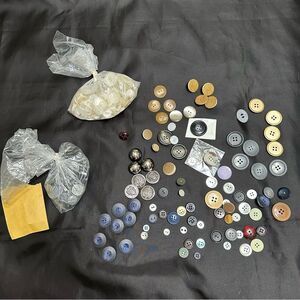 Vintage Assorted Button Collection in Various Colors